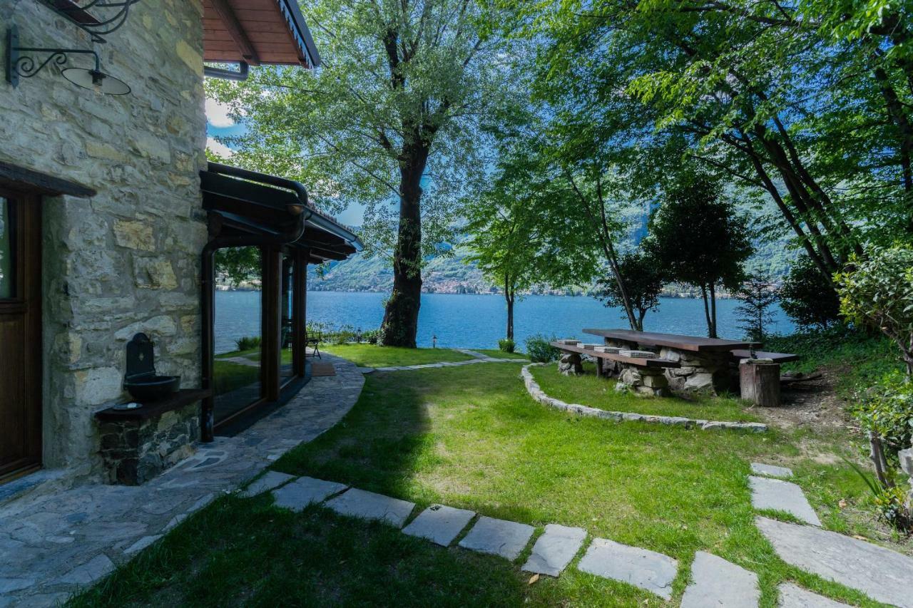 The Writer'S Nest Waterfront Villa By Rent All Como Faggeto Lario Exterior foto